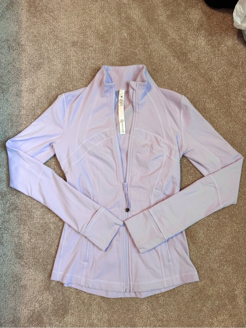 Lululemon Define Jacket size 4 light purple